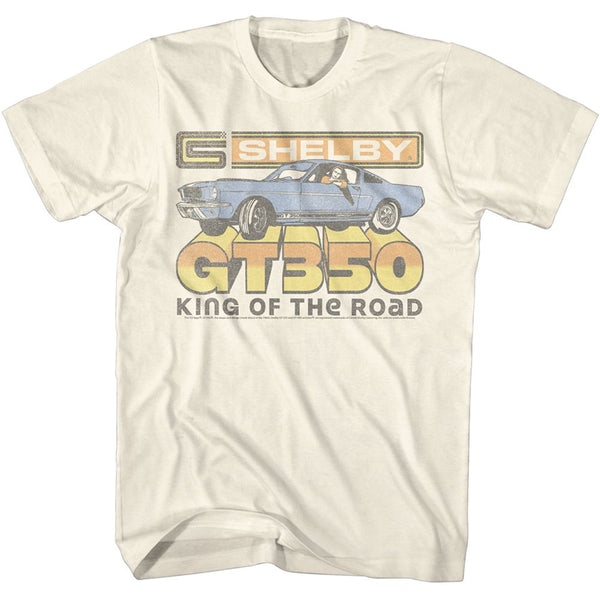 Carroll Shelby - Vintage 350 | Natural S/S Adult T-Shirt - Coastline Mall