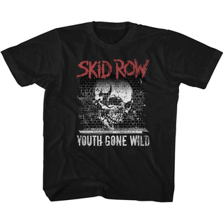 Skid Row - Graffiti Gone Wild Logo Black Toddler-Youth Short Sleeve T-Shirt tee - Coastline Mall