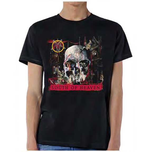 Slayer South Of Heaven Black Short Sleeve Adult Unisex Thrash Metal T-Shirt tee - Coastline Mall