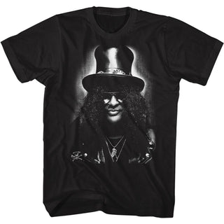 Slash-Slash B & W-Black Adult S/S Tshirt - Coastline Mall