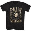 Slash-Slash Skull Cream-Black Adult S/S Tshirt - Coastline Mall