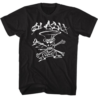 Slash-Slash-Black Adult S/S Tshirt - Coastline Mall