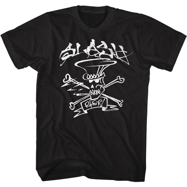 Slash-Slash-Black Adult S/S Tshirt - Coastline Mall
