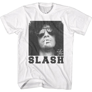 Slash-Smoking Slash-White Adult S/S Tshirt - Coastline Mall
