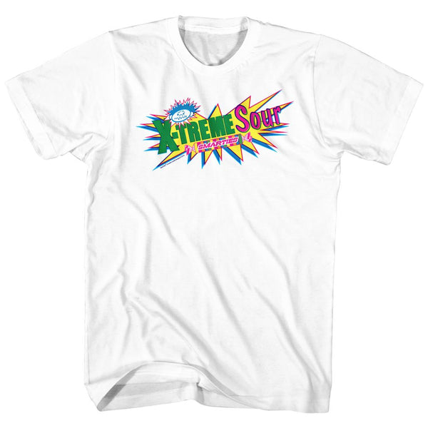 Smarties-X Treme Sour-White Adult S/S Tshirt - Coastline Mall