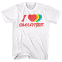 Smarties-Hearts-White Adult S/S Tshirt - Coastline Mall