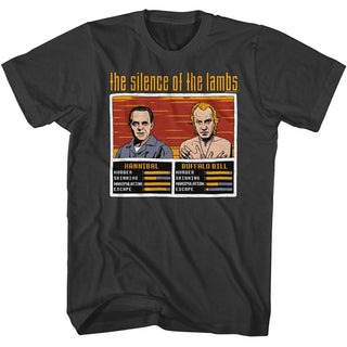 Silence Of The Lambs-Silence Hannibal Vs Bill-Smoke Adult S/S Tshirt