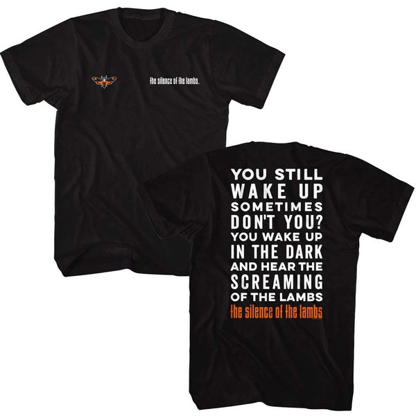 Silence Of The Lambs-Silence Screaming Of The Lambs-Black Adult S/S Tshirt ***F&B*** - Coastline Mall