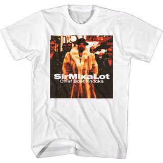 Sir Mix A Lot-Chief Boot Knocka-White Adult S/S Tshirt - Coastline Mall