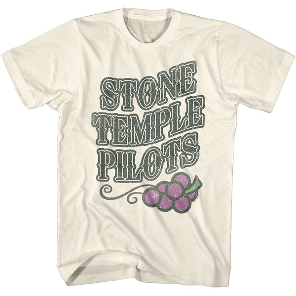Stone Temple Pilots - Stp Grapes | Natural S/S Adult T-Shirt - Coastline Mall