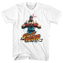 Street Fighter-Ryu-White Adult S/S Tshirt - Coastline Mall
