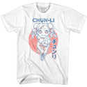 Street Fighter-Cutesy Chun-Li-White Adult S/S Tshirt - Coastline Mall