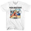 Street Fighter - Ken Hadoken | White S/S Adult T-Shirt - Coastline Mall