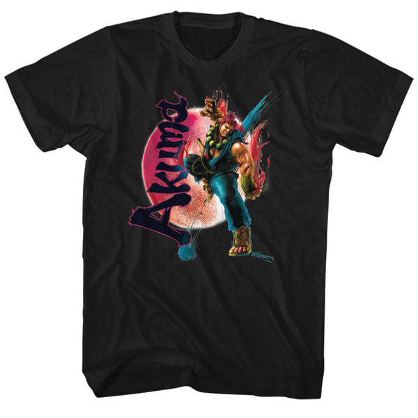 Street Fighter-Akuma-Black Adult S/S Tshirt - Coastline Mall