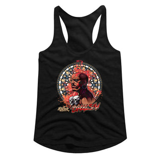 Street Fighter-Dhalsim-Black Ladies Racerback - Coastline Mall