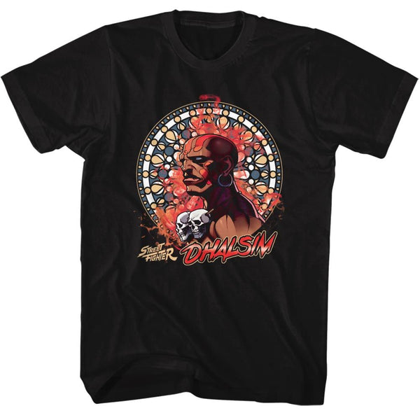 Street Fighter-Dhalsim-Black Adult S/S Tshirt - Coastline Mall