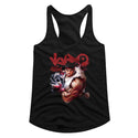 Street Fighter-More-Black Ladies Racerback - Coastline Mall