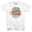 Street Fighter-World Warrior-White Adult S/S Tshirt - Coastline Mall