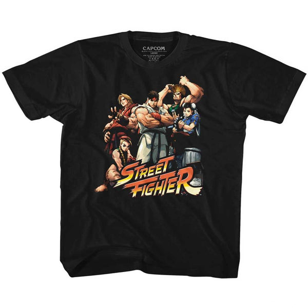 Street Fighter-Cool Kids-Black Toddler-Youth S/S Tshirt - Coastline Mall