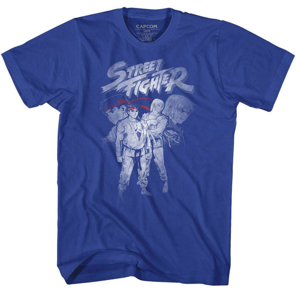 Street Fighter-Sfk&R-Royal Adult S/S Tshirt - Coastline Mall