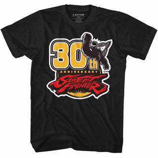 Street Fighter - 30Th | Black S/S Adult T-Shirt - Coastline Mall