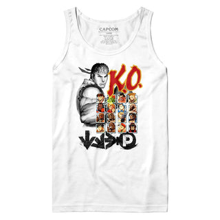 Street Fighter-Ko2-White Adult Tank - Coastline Mall