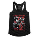 Street Fighter-Team Battle-Black Ladies Racerback - Coastline Mall