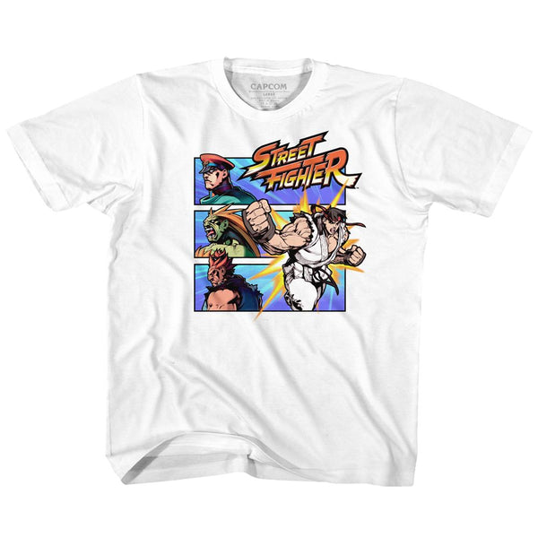 Street Fighter-Fight A Guy-White Toddler-Youth S/S Tshirt - Coastline Mall