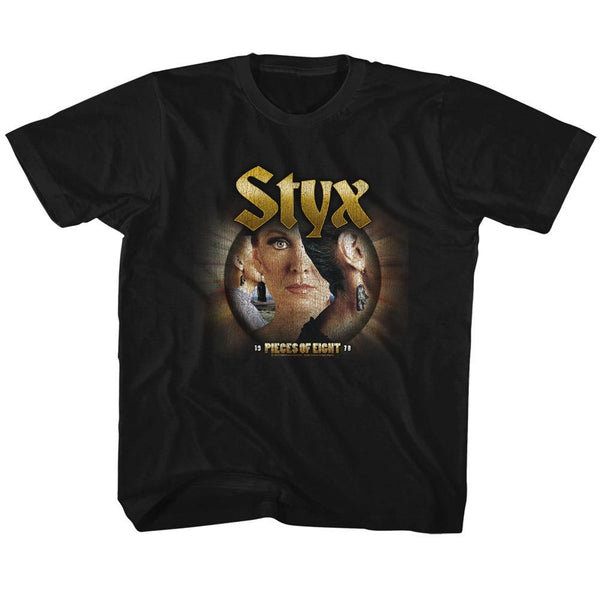 Styx-Pieces Of Eight-Black Toddler-Youth S/S Tshirt - Coastline Mall