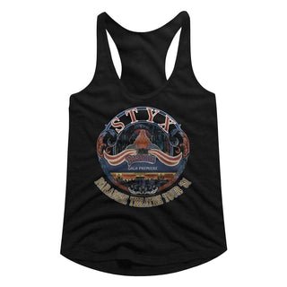 Styx-Tour 81-Black Ladies Racerback - Coastline Mall