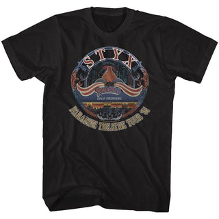 Styx-Tour 81-Black Adult S/S Tshirt - Coastline Mall