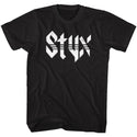 Styx-White Logo-Black Adult S/S Tshirt - Coastline Mall