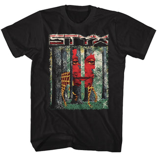 Styx-The Grand Illusion-Black Adult S/S Tshirt - Coastline Mall