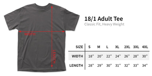 Adult Size Chart - Coastline Mall