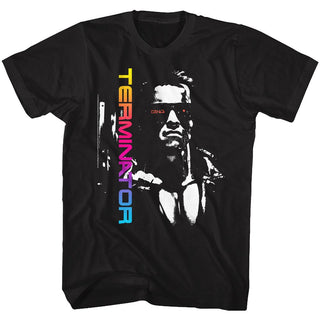 Terminator-Neon Terminator-Black Adult S/S Tshirt - Coastline Mall