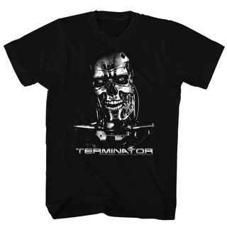 Terminator-Chrome-Black Adult S/S Tshirt - Coastline Mall