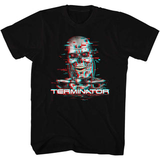 Terminator-Glitch-Black Adult S/S Tshirt - Coastline Mall
