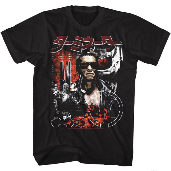 Terminator-Collageinator-Black Adult S/S Tshirt - Coastline Mall