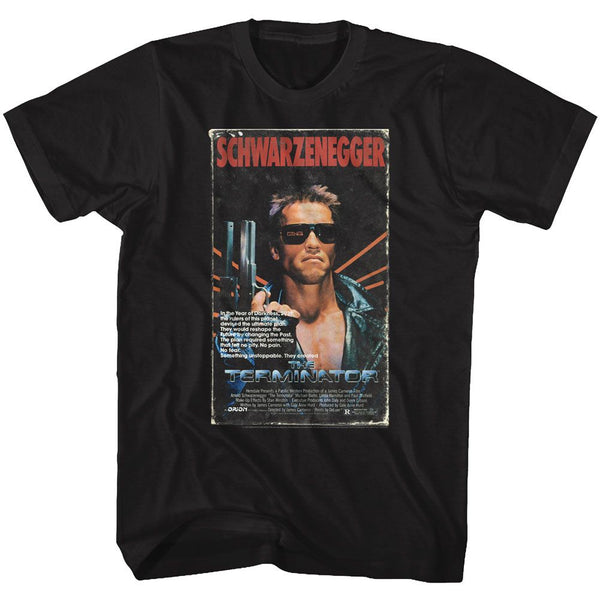 Terminator-Vhs-Black Adult S/S Tshirt - Coastline Mall