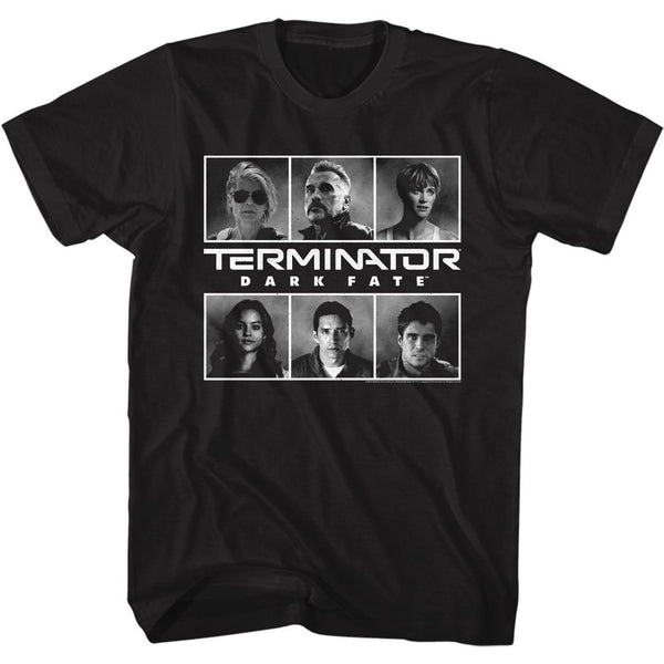Terminator Dark Fate-Groupshot-Black Adult S/S Tshirt - Coastline Mall