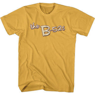 The B52s-Theb Logo-Ginger Adult S/S Tshirt - Coastline Mall
