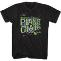 The B52s-Planet Claire-Black Adult S/S Tshirt - Coastline Mall