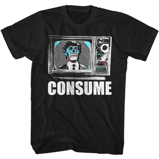They Live-They Live Consume-Black Adult S/S Tshirt