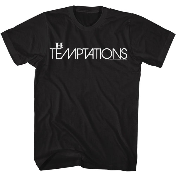 Temptations-Temptations Logo-Black Adult S/S Tshirt