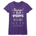 Tootsie Roll-Vintagetootsie-Purple Juniors S/S Tshirt - Coastline Mall