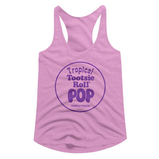 Tootsie Roll-Purple Punch-Lilac Ladies Slimfit Racerback - Coastline Mall