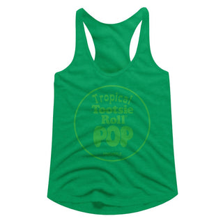 Tootsie Roll-Pineapple-Kelly Ladies Slimfit Racerback - Coastline Mall