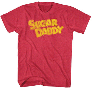 Tootsie Roll-Yellow Sugar Daddy-Cherry Heather Adult S/S Tshirt - Coastline Mall