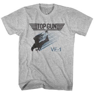 Top Gun-Bird Of Thunder-Gray Heather Adult S/S Tshirt - Coastline Mall