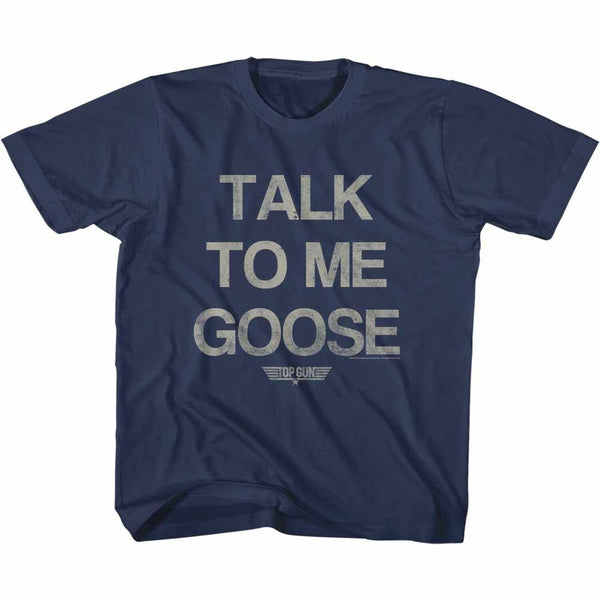 Top Gun-Talk Goose-Navy Toddler-Youth S/S Tshirt - Coastline Mall